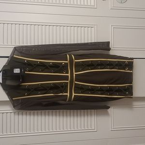 Brand New Olive green and gold dress